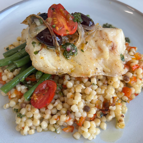 Cod con Fregola
