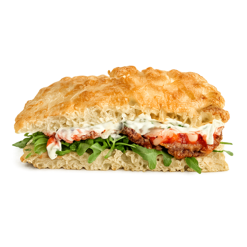 Focaccia Sandwich - Eggpant Parm